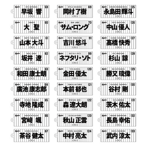 2026 選手フェイスタオルデザイン シークレットアクリルキーホルダー(HOME) 詳細画像 1カラー 3