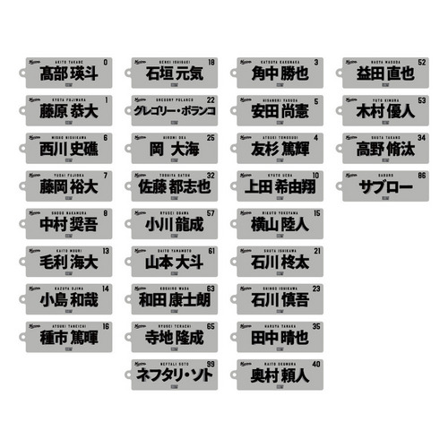 2026 選手フェイスタオルデザイン シークレットアクリルキーホルダー(ALT) 詳細画像 1カラー 2