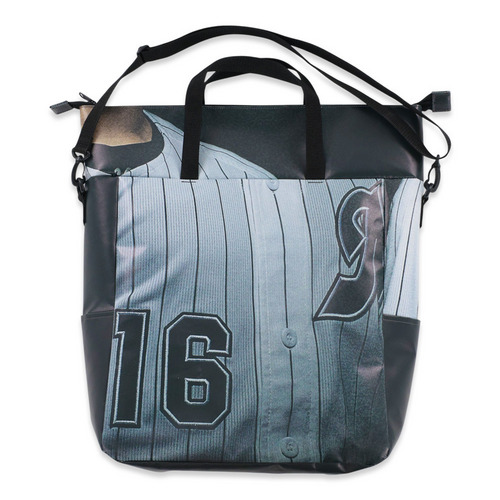 #16種市 直筆サイン入り2025球場正面ターポリン幕リメイクトートバッグ