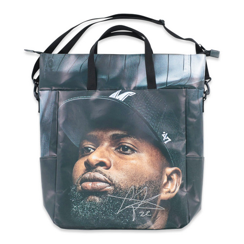 #22ポランコ 直筆サイン入り2025球場正面ターポリン幕リメイクトートバッグ