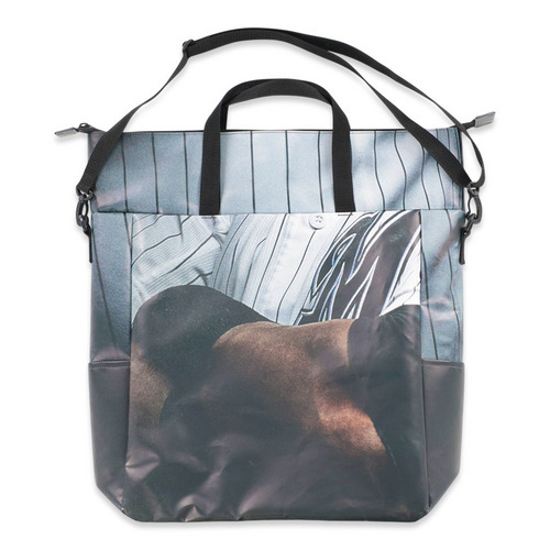 #22ポランコ 直筆サイン入り2025球場正面ターポリン幕リメイクトートバッグ