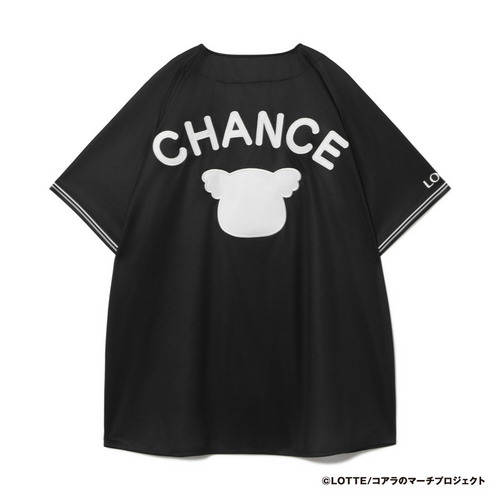 チャンスくん ベースボールシャツ ブラック 詳細画像 1カラー 2