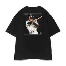 プレイヤーズ・シート2026壁面アート ビッグシルエットTシャツ ブラック 詳細画像