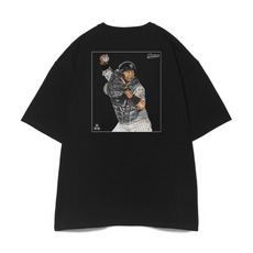 プレイヤーズ・シート2026壁面アート ビッグシルエットTシャツ ブラック 詳細画像