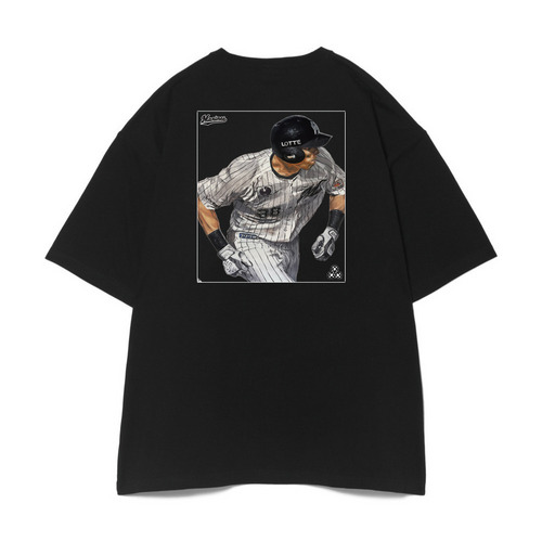 プレイヤーズ・シート2026壁面アート ビッグシルエットTシャツ ブラック 詳細画像 1カラー 1