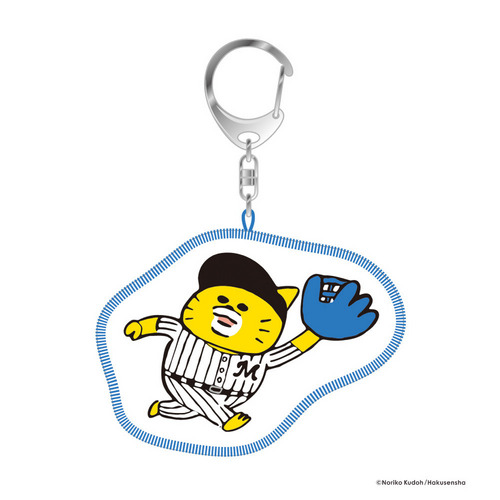 ノラネコぐんだん&times;千葉ロッテマリーンズ 刺繍キーホルダー 守備 詳細画像 1カラー 1