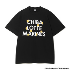 ノラネコぐんだん×千葉ロッテマリーンズ Tシャツ ブラック