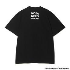 ノラネコぐんだん&times;千葉ロッテマリーンズ Tシャツ ブラック 詳細画像