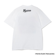 ノラネコぐんだん&times;千葉ロッテマリーンズ Tシャツ ホワイト 詳細画像
