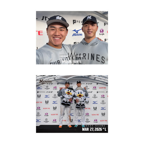 2026ベストシーン 選手集合・セルフィーステッカー2枚セット(3.28vsL) 詳細画像 1カラー 1