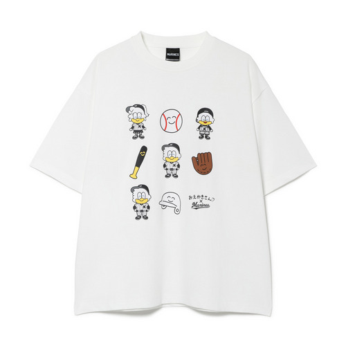 おえかきさん&times;MARINES 野球Ｔシャツ 詳細画像 ホワイト 1