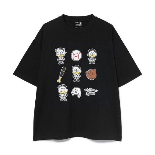 おえかきさん&times;MARINES 野球Ｔシャツ 詳細画像 ブラック 1