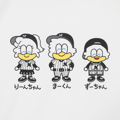 おえかきさん&times;MARINES とりおＴシャツ 詳細画像 ホワイト 4