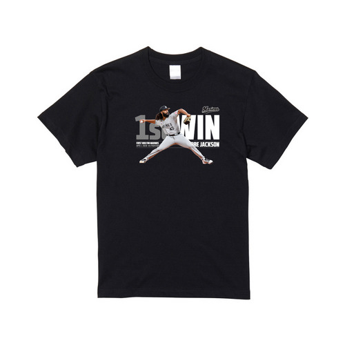 アンドレ・ジャクソン投手 移籍後初勝利記念 Tシャツ 詳細画像 ホワイト 1