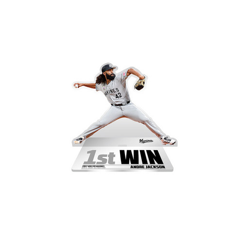 アンドレ・ジャクソン投手 移籍後初勝利記念 ミニアクリルスタンド 詳細画像 1カラー 1