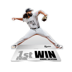 アンドレ・ジャクソン投手 移籍後初勝利記念 アクリルスタンド