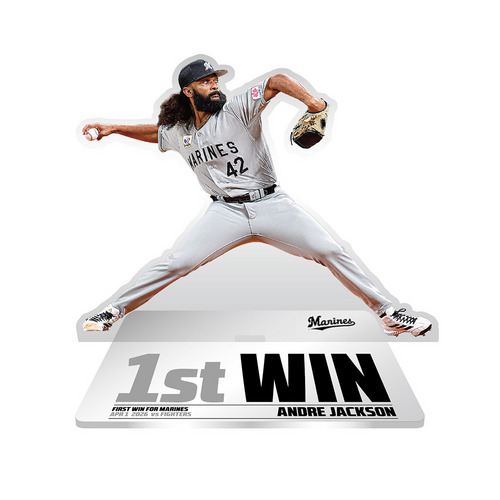 アンドレ・ジャクソン投手 移籍後初勝利記念 アクリルスタンド 詳細画像 1カラー 1