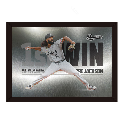 アンドレ・ジャクソン投手 移籍後初勝利記念 メタルポスター 詳細画像 1カラー 1