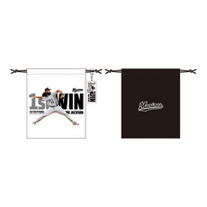 アンドレ・ジャクソン投手 移籍後初勝利記念 巾着・アクリルキーホルダーセット