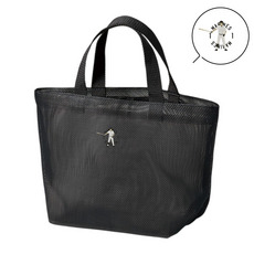 18選手展開 ワンポイント刺繍メッシュミニトートバッグ