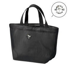 18選手展開 ワンポイント刺繍メッシュミニトートバッグ 詳細画像