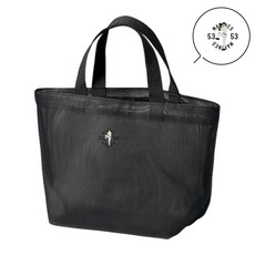 18選手展開 ワンポイント刺繍メッシュミニトートバッグ 詳細画像