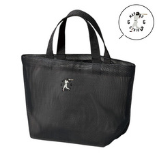 18選手展開 ワンポイント刺繍メッシュミニトートバッグ 詳細画像