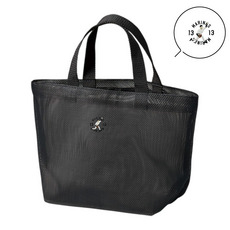 18選手展開 ワンポイント刺繍メッシュミニトートバッグ 詳細画像