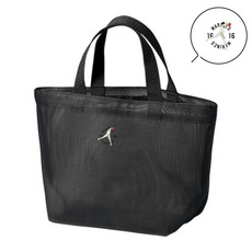 18選手展開 ワンポイント刺繍メッシュミニトートバッグ 詳細画像