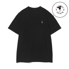 18選手展開 ワンポイント刺繍Tシャツ ブラック(VISITOR) 詳細画像