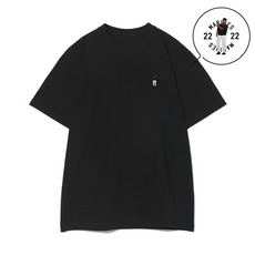 18選手展開 ワンポイント刺繍Tシャツ ブラック(VISITOR) 詳細画像