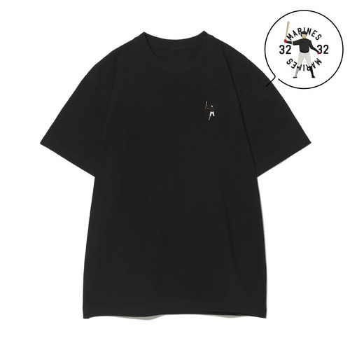 18選手展開 ワンポイント刺繍Tシャツ ブラック(VISITOR) 詳細画像 1カラー 10