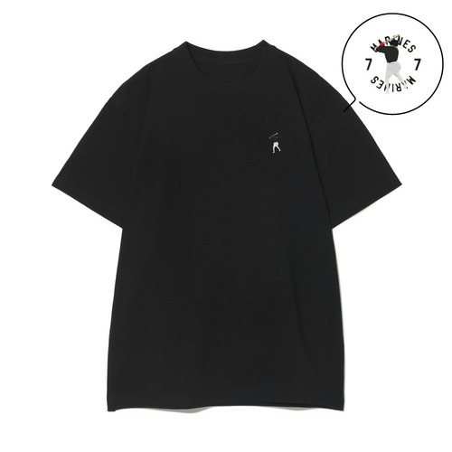 18選手展開 ワンポイント刺繍Tシャツ ブラック(VISITOR) 詳細画像 1カラー 4