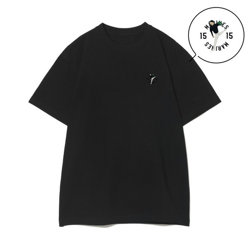 18選手展開 ワンポイント刺繍Tシャツ ブラック(VISITOR) 詳細画像 1カラー 6