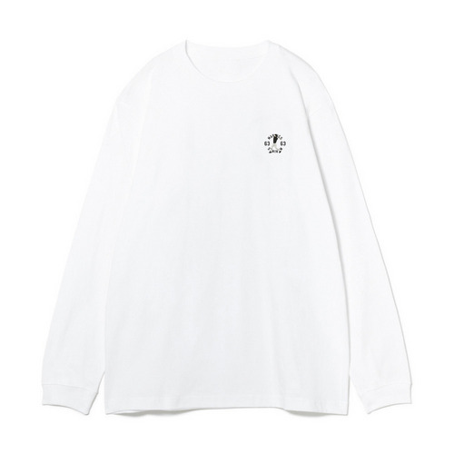 18選手展開 ワンポイント刺繍ロングTシャツ ホワイト(VISITOR) 詳細画像 1カラー 16