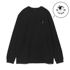 18選手展開 ワンポイント刺繍ロングTシャツ ブラック(VISITOR)