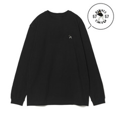 18選手展開 ワンポイント刺繍ロングTシャツ ブラック(VISITOR) 詳細画像