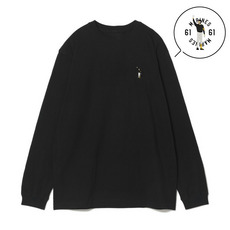 18選手展開 ワンポイント刺繍ロングTシャツ ブラック(VISITOR) 詳細画像