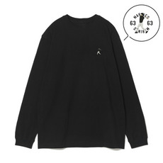 18選手展開 ワンポイント刺繍ロングTシャツ ブラック(VISITOR) 詳細画像