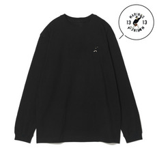 18選手展開 ワンポイント刺繍ロングTシャツ ブラック(VISITOR) 詳細画像