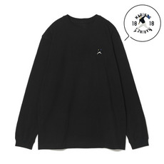 18選手展開 ワンポイント刺繍ロングTシャツ ブラック(VISITOR) 詳細画像
