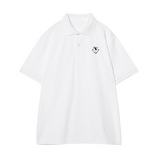 18選手展開 ワンポイント刺繍ポロシャツ ホワイト(VISITOR) 詳細画像