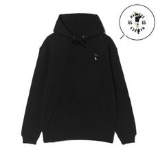 18選手展開 ワンポイント刺繍パーカー ブラック(VISITOR) 詳細画像