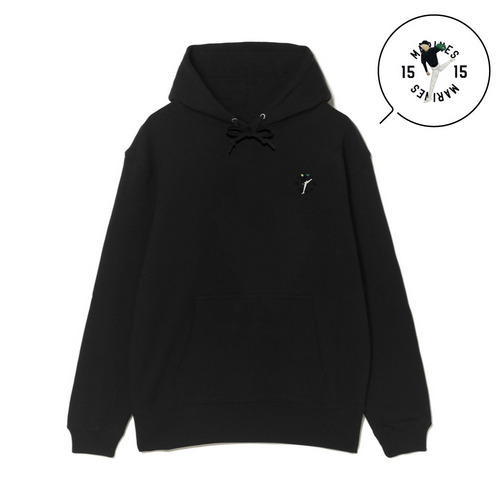 18選手展開 ワンポイント刺繍パーカー ブラック(VISITOR) 詳細画像 1カラー 7