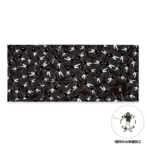 18選手展開 ワンポイント刺繍フェイスタオル(VISITOR) 詳細画像 1カラー 2