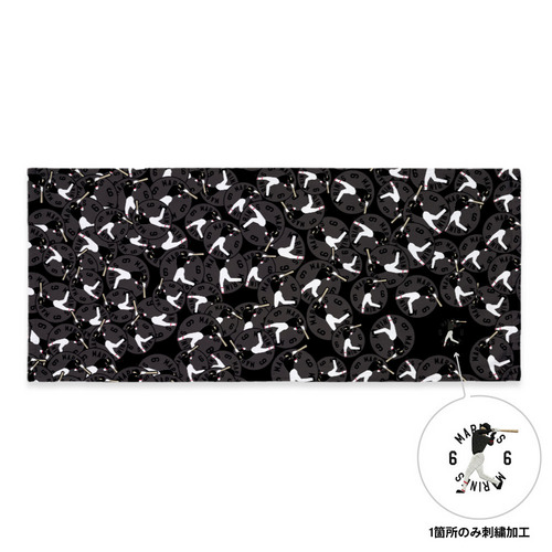 18選手展開 ワンポイント刺繍フェイスタオル(VISITOR) 詳細画像 1カラー 3