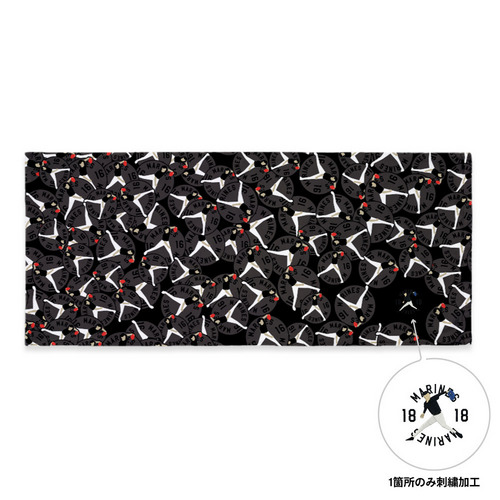 18選手展開 ワンポイント刺繍フェイスタオル(VISITOR) 詳細画像 1カラー 9