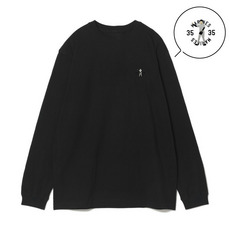 18選手展開 ワンポイント刺繍ロングTシャツ ブラック(ALTERNATE) 詳細画像