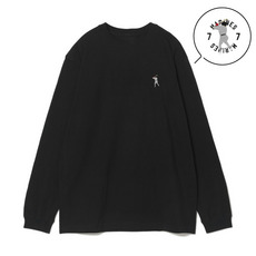18選手展開 ワンポイント刺繍ロングTシャツ ブラック(ALTERNATE) 詳細画像