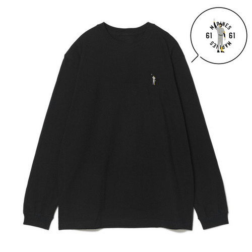 18選手展開 ワンポイント刺繍ロングTシャツ ブラック(ALTERNATE) 詳細画像 1カラー 15